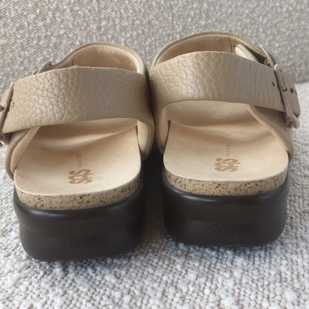 SAS Platform Leather  Sandals, 11 - Picture 5 of 11